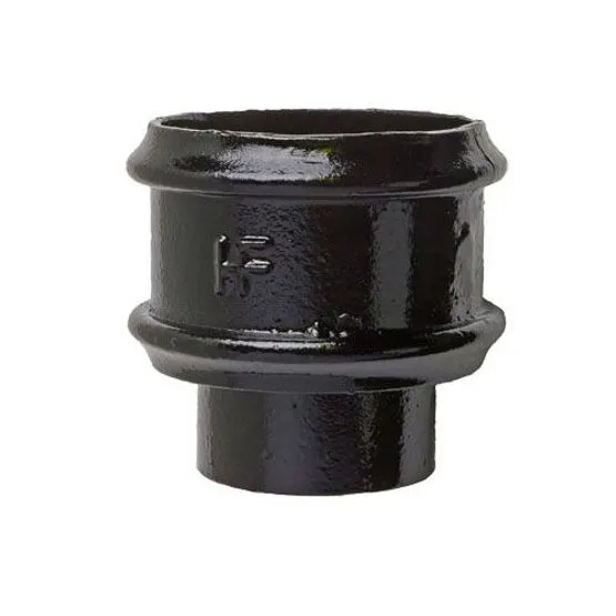 Castec Adaptor Cast Iron Downpipe 100mm to 75mm Adaptor - Black | Drainage Superstore®