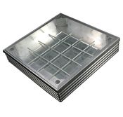 Alusthetic Aluminium Triple-Seal Recess Manhole Cover 300 x 300 x 61mm - 10 Tonne