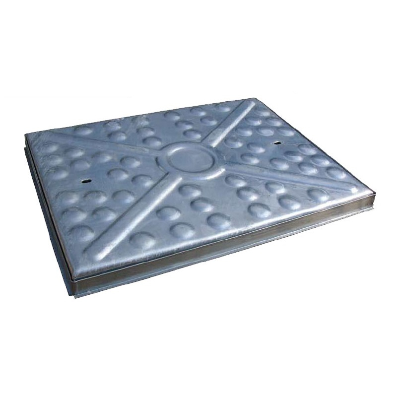 EJ Galvanised Steel Access Manhole Cover and Frame 600mm x 450mm - 25 Tonne