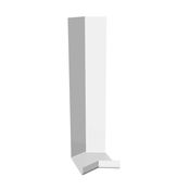 uPVC Fascia Board External Corner (Square Edged) 135dg - 300mm White