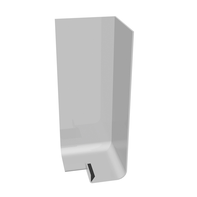 uPVC Fascia Board Corner (Square Edge) 300mm - White