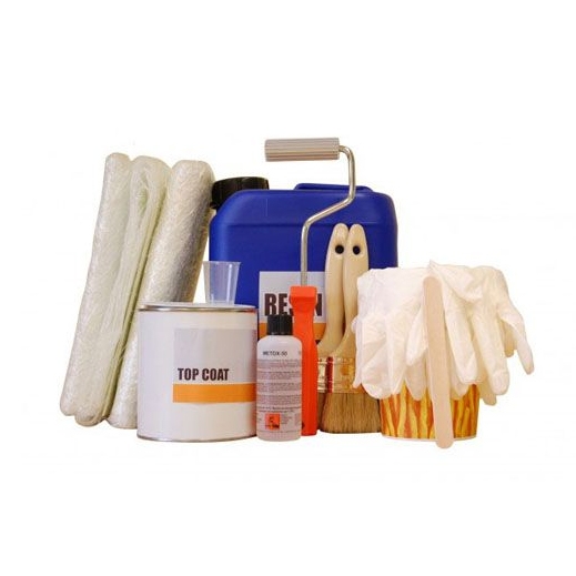 Fibreglass Roofing and Gutter Complete Kit with Tools - 2.5m2
