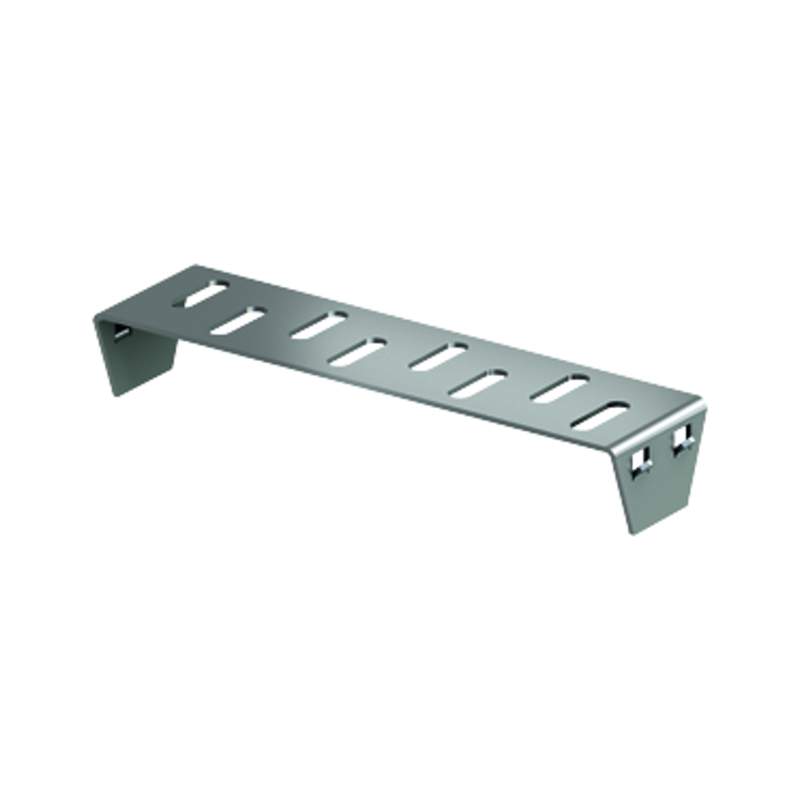 Aco Silver Freedeck Shallow Fixed Section End Plate - Galvanised Steel