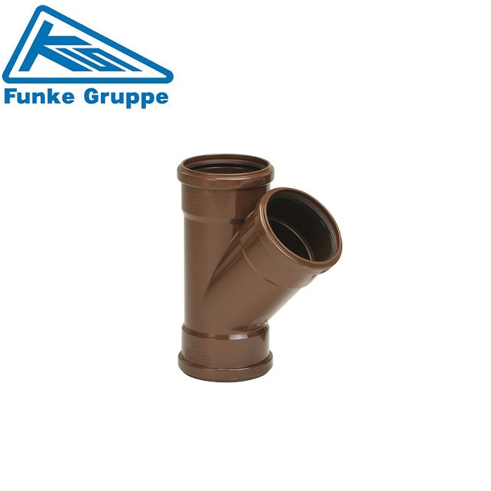 Funke HS Gravity Adoptable 45 Deg Triple Socket Junction - 160mm