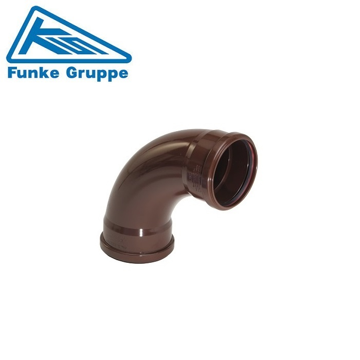 Funke HS Gravity Adoptable 87 Deg Double Socket Bend - 110mm
