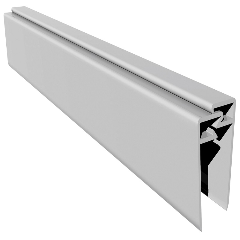 Open Vee uPVC Cladding 2 Part Edge Trim 3m - White