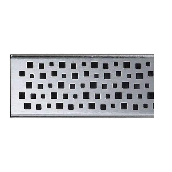 Aco Sheet Flooring Shower Drainage Channel Quatro Grating 700Mm Stainless Steel