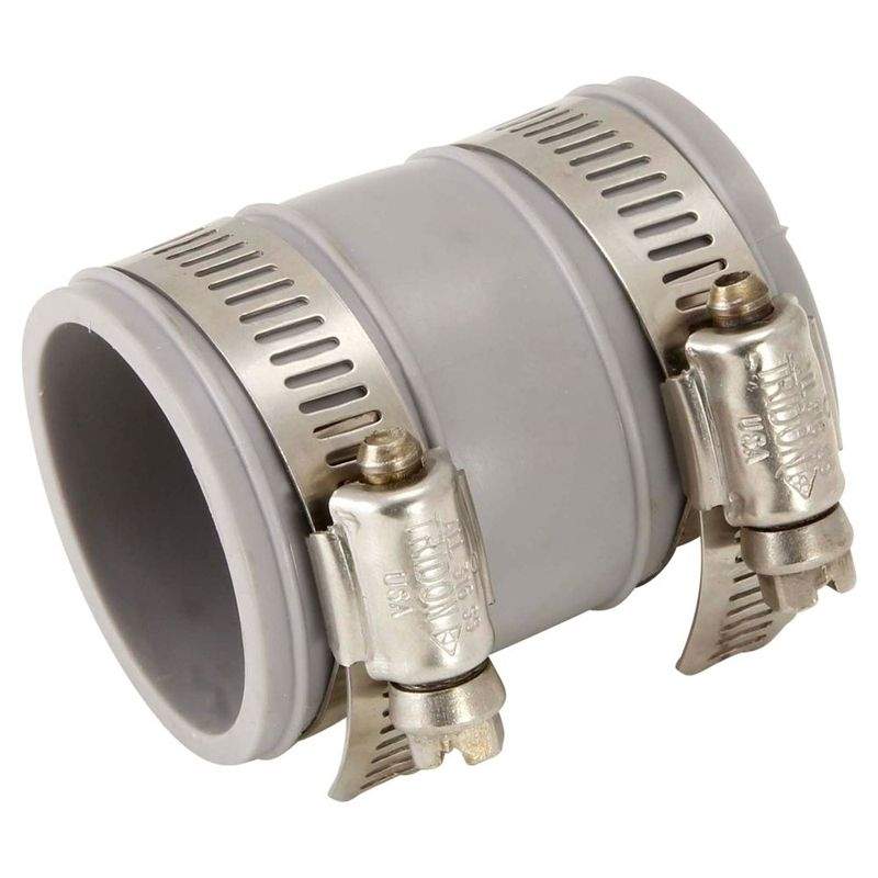 Fernco Grey Pvc Plumbing Adaptor Coupling 21Mm To 28Mm