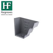 Cast Iron G46 Moulded Gutter External Stop End 125mm x 100mm PRIMED