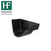 Cast Iron OG Guttering External Stopend - 115mm Black Finish