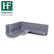 Cast Iron OG Guttering 90Dg Internal Angle - 115mm Primed Finish