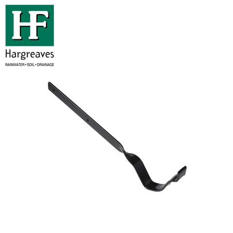 Cast Iron OG Guttering Side Fixing Rafter Bracket - 125mm Black Finish