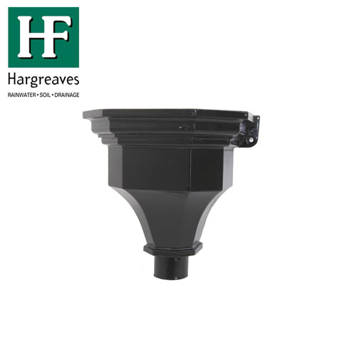 Cast Iron Hopper Head H12 355mm x 230mm x 305mm - Black