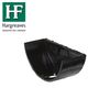 Cast Iron Half Round Guttering External Stopend - 100mm Black Finish