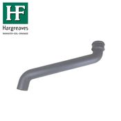 Cast Iron Round Downpipe 610mm Offset Bend 65mm - Primed Finish