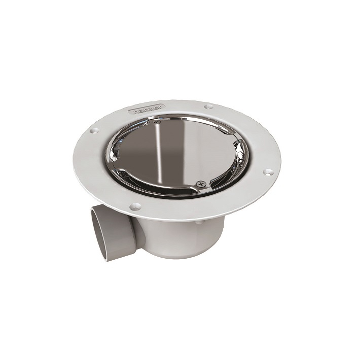 Harmer ABS Horizontal Shower Drain Mirror Finish Cap - Sheet Flooring