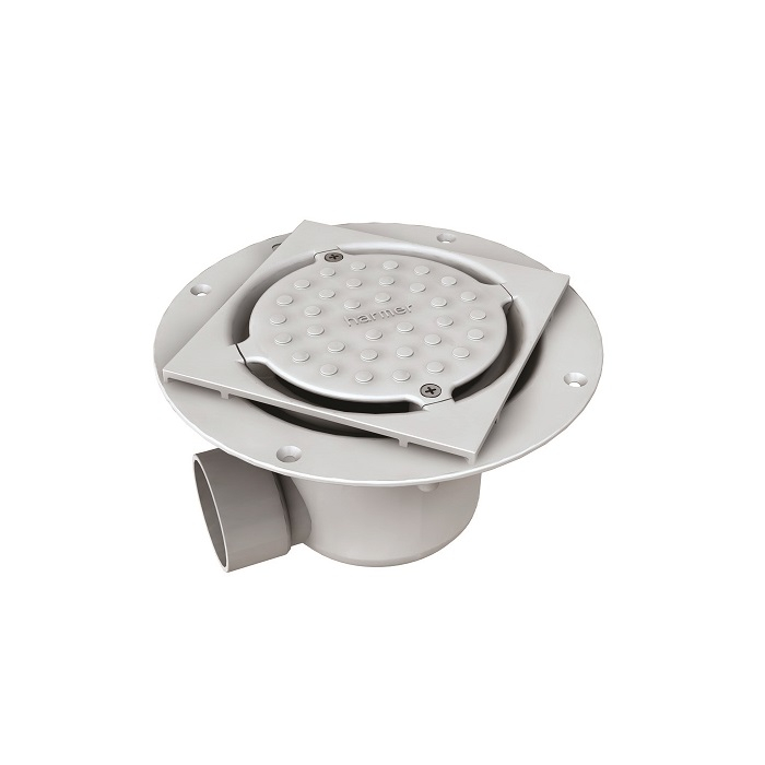 Harmer ABS Horizontal Shower Drain Pebble Cap 150 x 150mm - Tiled Floor