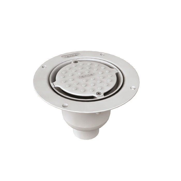 Harmer ABS Vertical Shower Drain Pebble Cap - Sheet Flooring