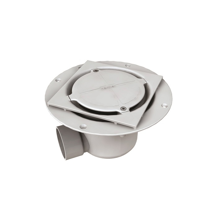 Harmer ABS Horizontal Shower Drain Quadrant Cap 150 x 150mm - Tiled Floor