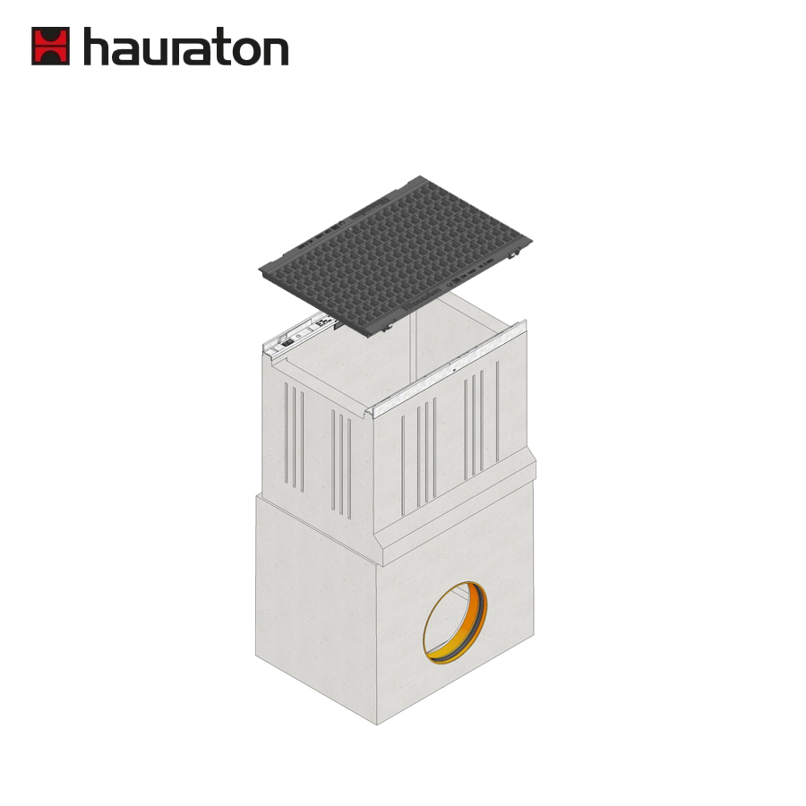 Hauraton Faserfix KS300 Sump Unit & E600 Ductile Iron Gugi Mesh Grate
