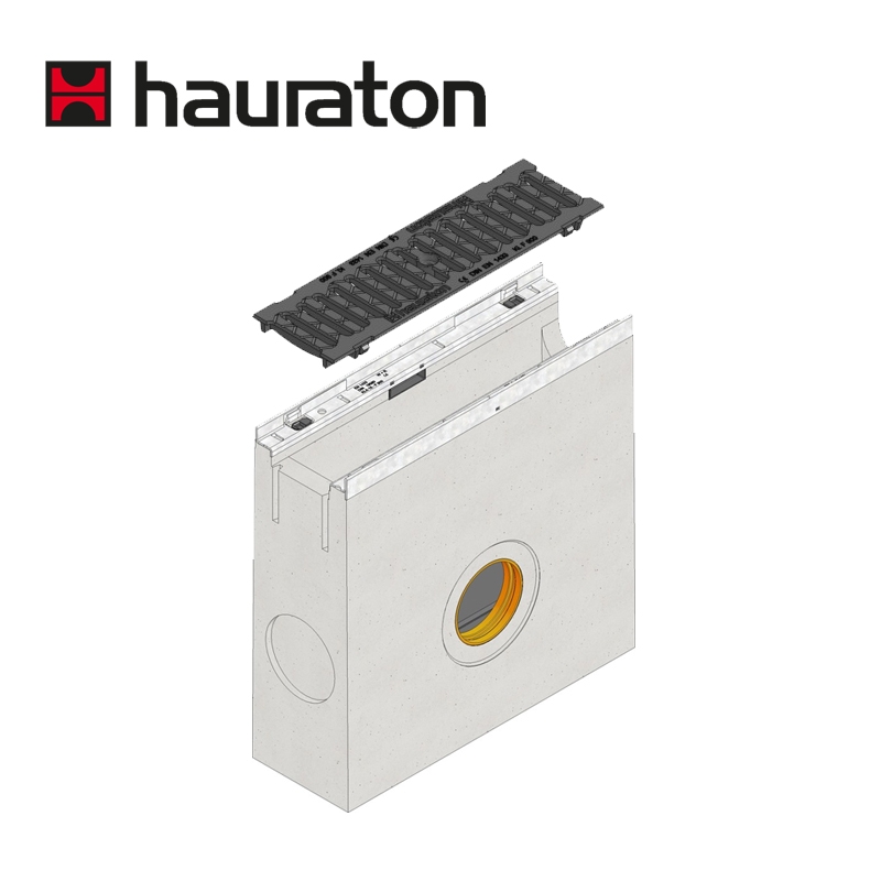 Hauraton Channel Drain Heelsafe Iron Grating Trash Box KS100 - C250