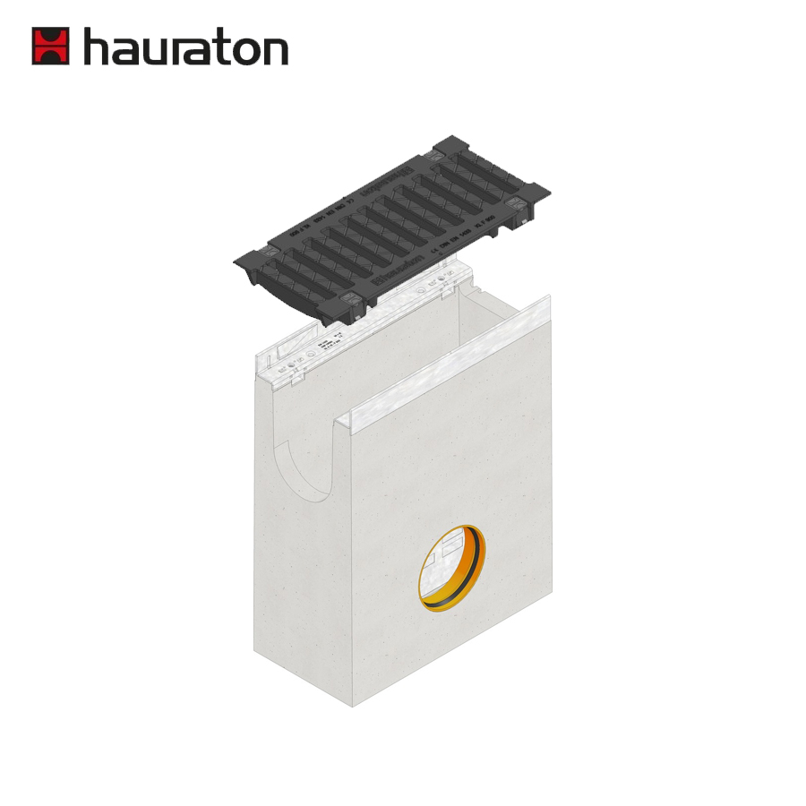 Hauraton Faserfix SUPER 150 Sump Unit & F900 Bolted Ductile Iron Slotted Grating