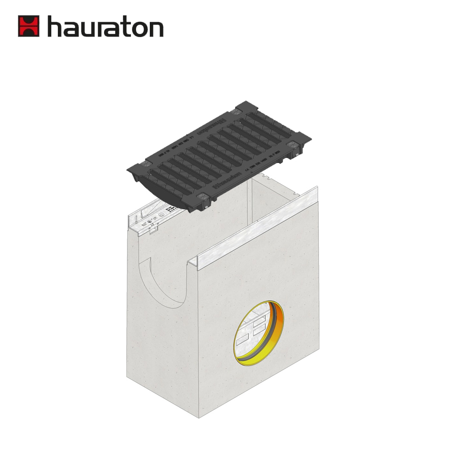 Hauraton Faserfix SUPER 200 Sump Unit & F900 Bolted Ductile Iron Gugi Mesh Grating