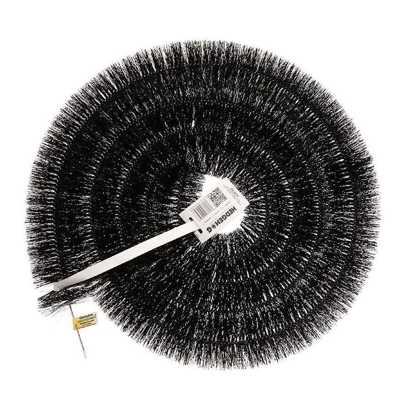 Hedgehog Black Gutter Brush Leaf Guard 100Mm X 4M - Polypropylene