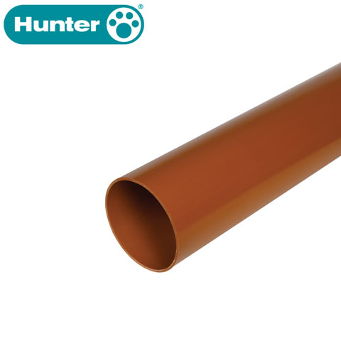 hunter-160mm-ug-drain-pipe-6m-pe-terracotta
