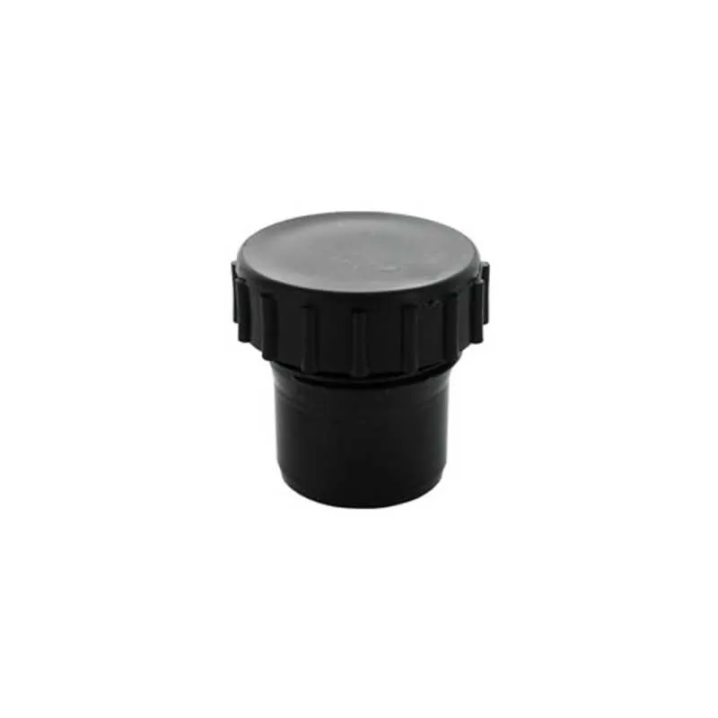 Disposal Inlet Cap Hunter 32mm Solvent Plastic Waste Pipe Access Cap - Black | Drainage ...