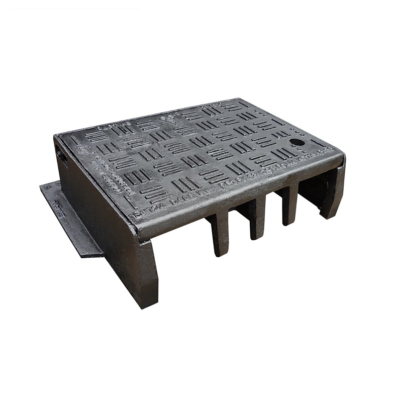 EJ Hinged and Locking Kerb Gully Unit Half Battered Profile 495mm x 355mm