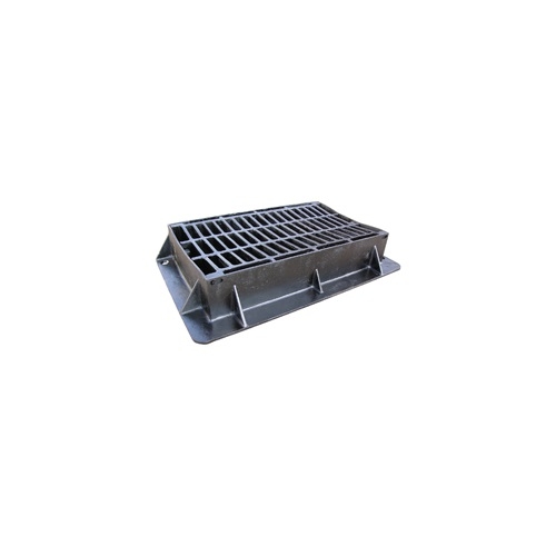 EJ Cast Iron Dished End Hinged Retromax Gully Grating D400  -  750mm x 450mm
