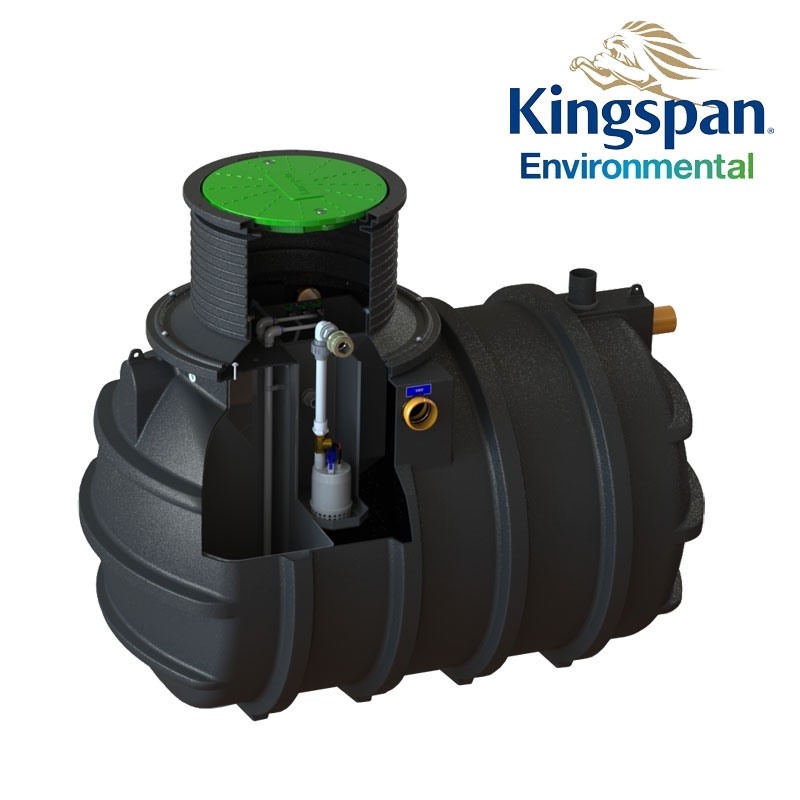 Shallow Dig Sewage Treatment Plant 6 Person - Kingspan BioFicient 1