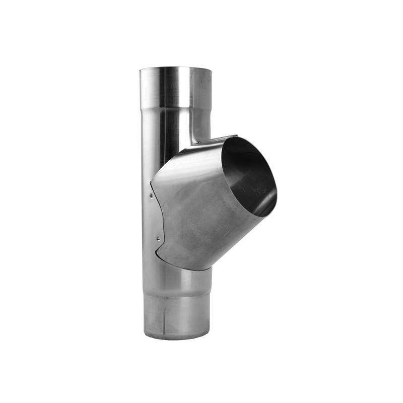 Lindab Galvanised Steel Gutter Downpipe Branch 75Mm - Magestic