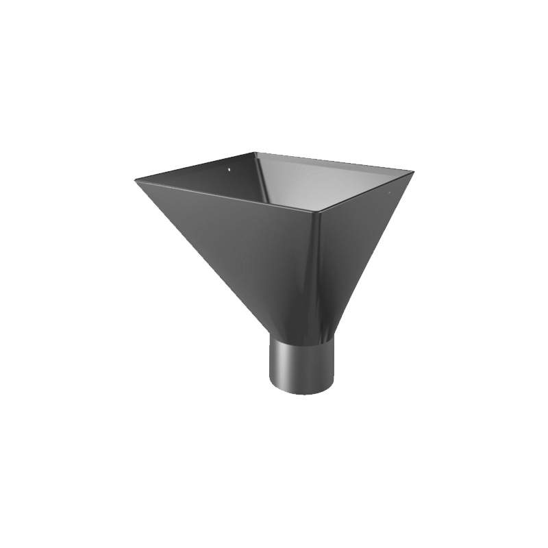 Lindab Galvanised Steel Magestic 87Mm Square Large Downpipe Hopper