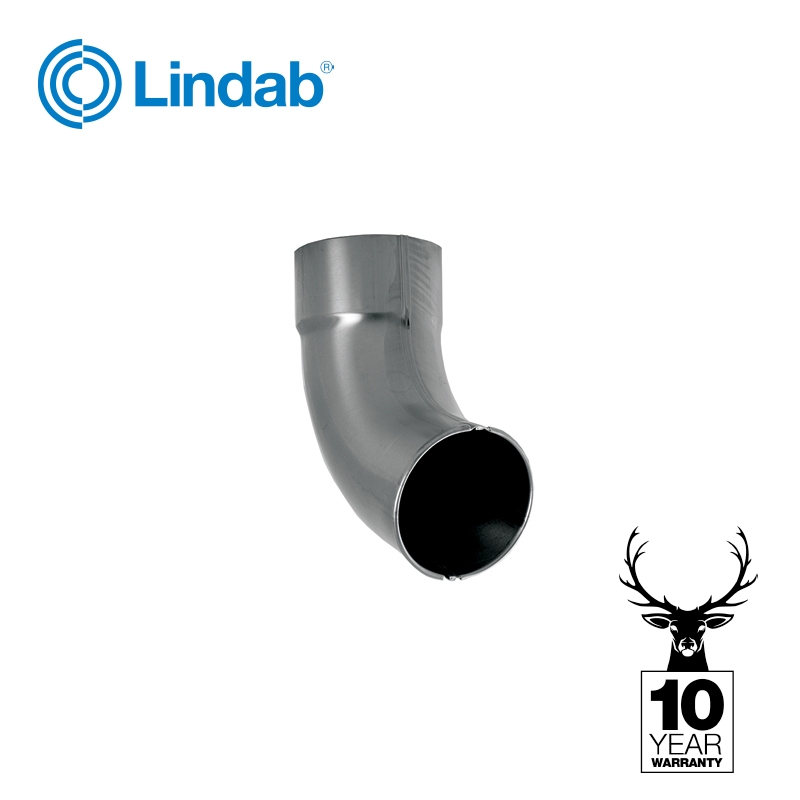 Galvanised Steel Gutter Downpipe Shoe 100mm - Lindab Magestic