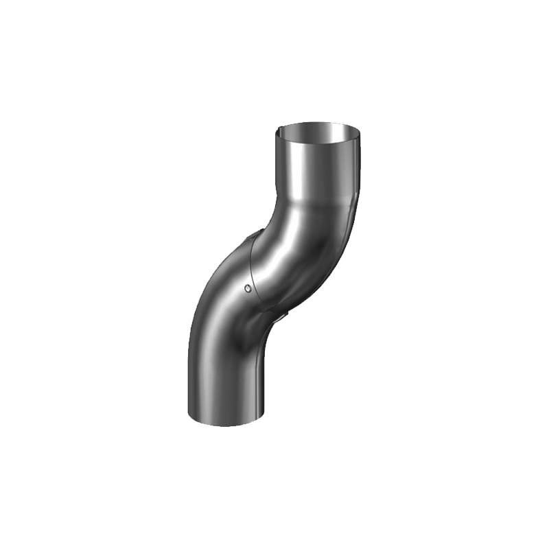 Lindab Galvanised Steel Magestic 75Mm Downpipe Offset Bend