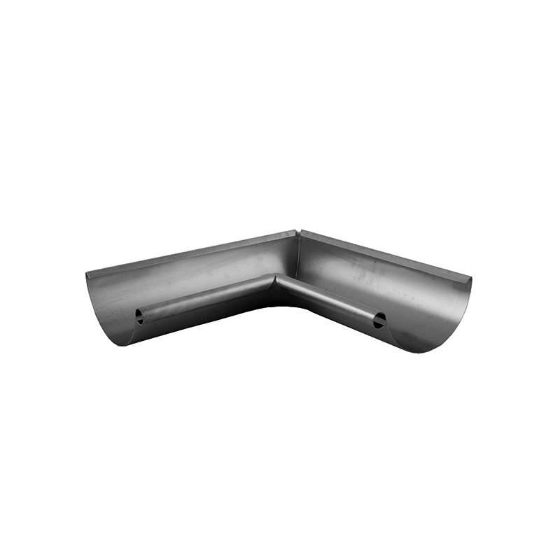 Lindab Galvanised Steel Magestic 100Mm Half Round Steel 90Dg Internal Gutter Corner