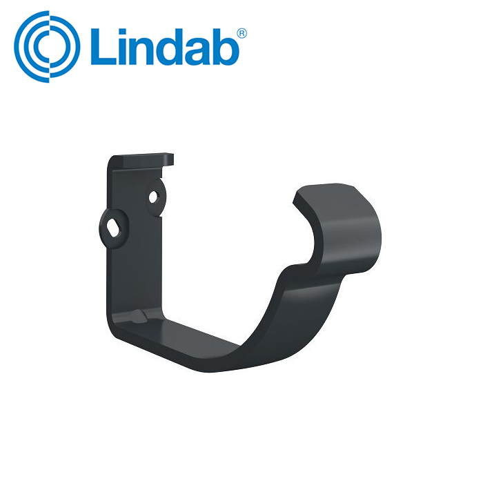 Lindab 150mm Half Round Fascia Bracket – Anthracite Grey