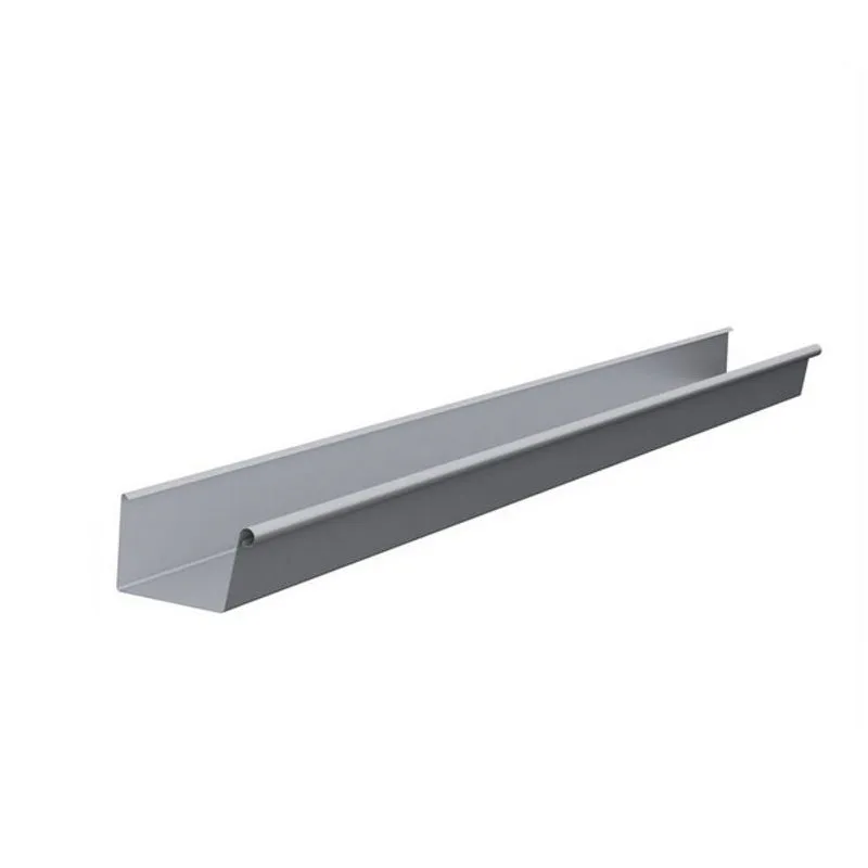 Lindab Magestic 140mm Rectangular Galvanised Steel Gutter -3m ...