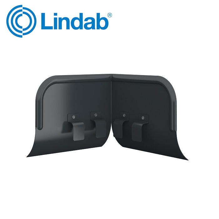Lindab Half Round Corner Overflow Protector – Anthracite Grey