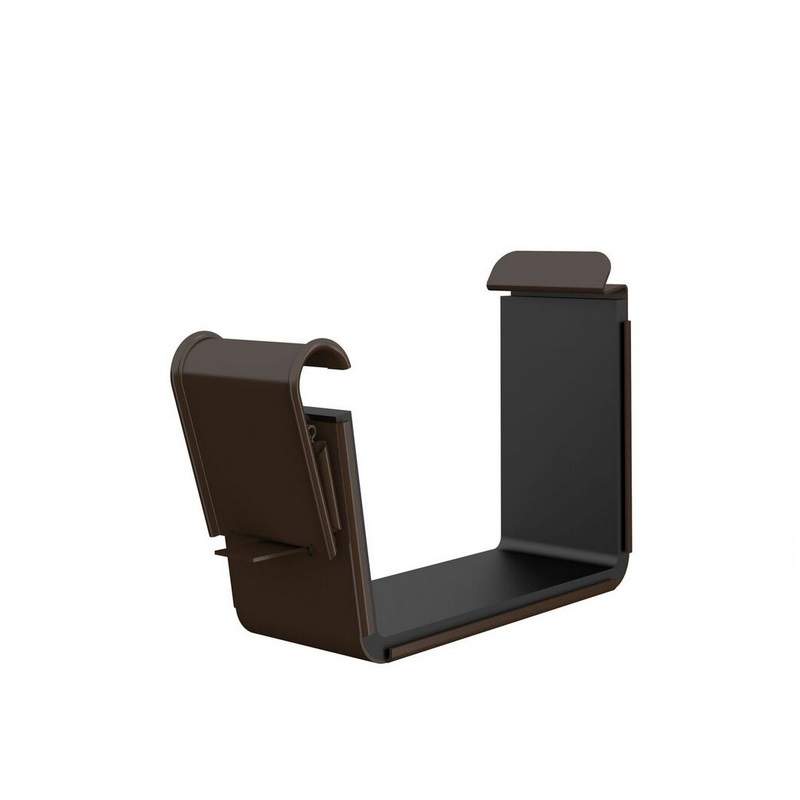 Lindab Brown 140Mm Rectangular Gutter Joint - Galvanised Steel