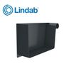 Lindab 140mm Rectangular Right Handed Stop End - Anthracite Grey
