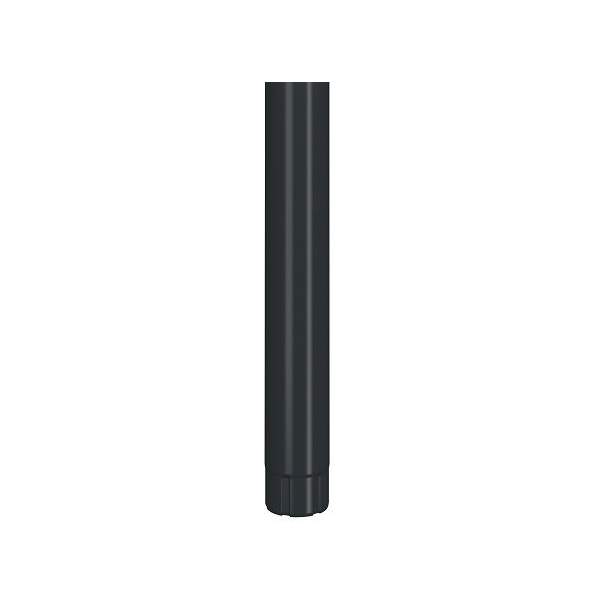 Lindab Men's Anthracite Grey 87Mm Round Steel 3M Downpipe - Galvanised Steel