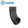Lindab 87mm 70dg Conical Gutter Pipe Bend - Black