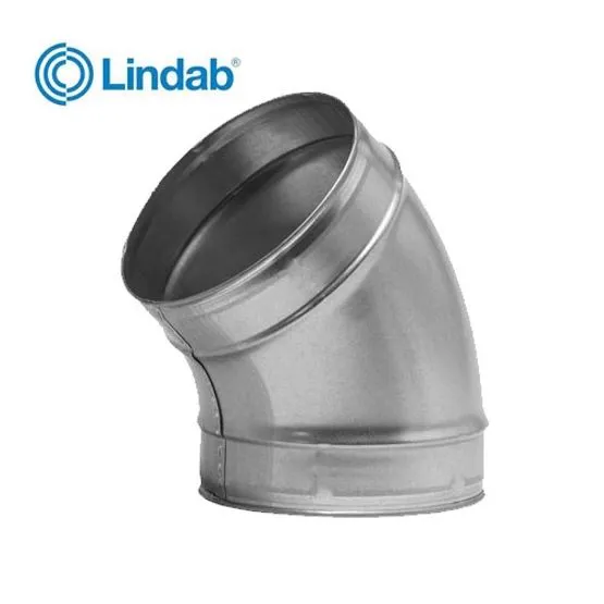 Lindab Lindab Ventilation 45dg Pressed Vent Bend - 100mm | Drainage Superstore®