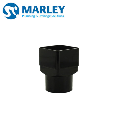 marley-drain-adaptor-65mm-square-socket-to-68mm-plain-end-pipe-black