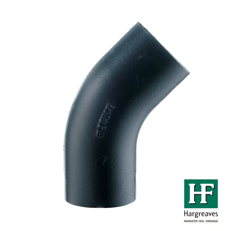 Cast Iron Mech 416 Soil Pipe 45dg Short Bend - 50mm
