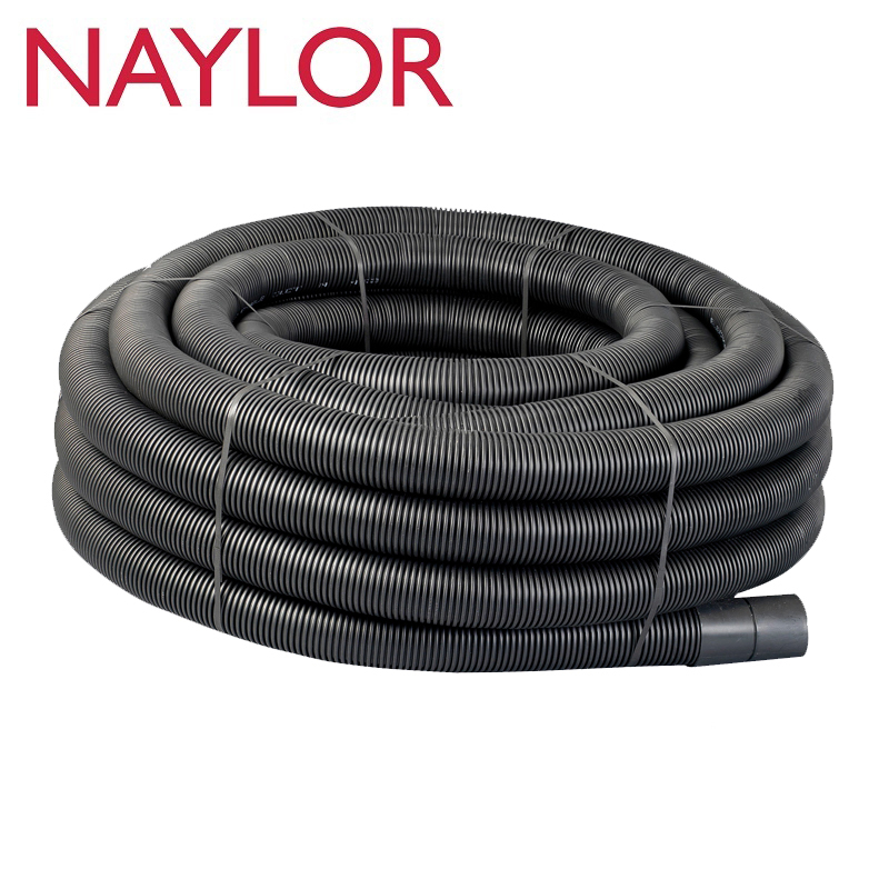 Naylor MetroCoil Singlewall Ducting Black 105mm x 40m