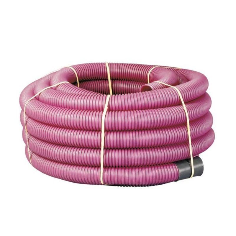 Naylor MetroCoil Singlewall Ducting Purple 35mm x 25m Drainage